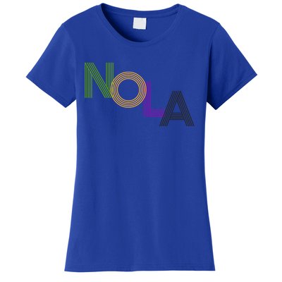 Nola New Orleans Retro Vintage Mardi Gras Souvenir Gift Women's T-Shirt