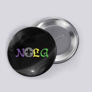 Nola New Orleans Mardi Gras 504 Button