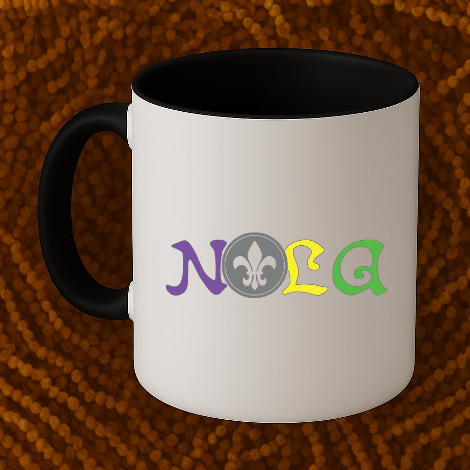 Nola New Orleans Mardi Gras 504 Mug
