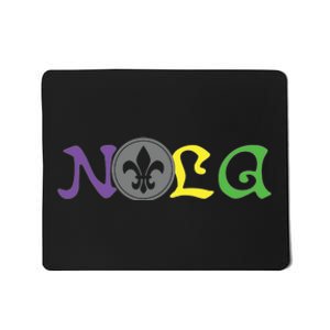 Nola New Orleans Mardi Gras 504 Mousepad