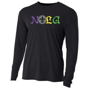 Nola New Orleans Mardi Gras 504 Cooling Performance Long Sleeve Crew