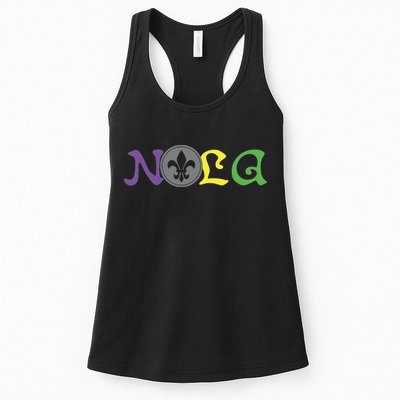 Nola New Orleans Mardi Gras 504 Womens Tank Top