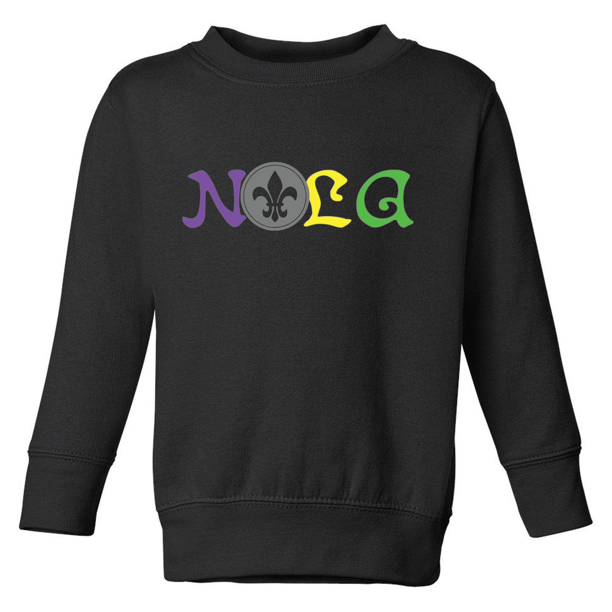 Nola New Orleans Mardi Gras 504 Toddler Sweatshirt