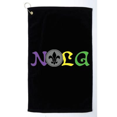 Nola New Orleans Mardi Gras 504 Golf Towel