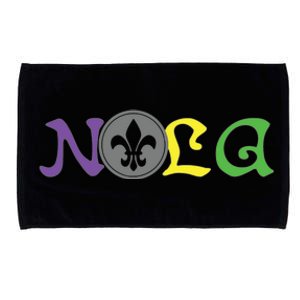 Nola New Orleans Mardi Gras 504 Microfiber Hand Towel