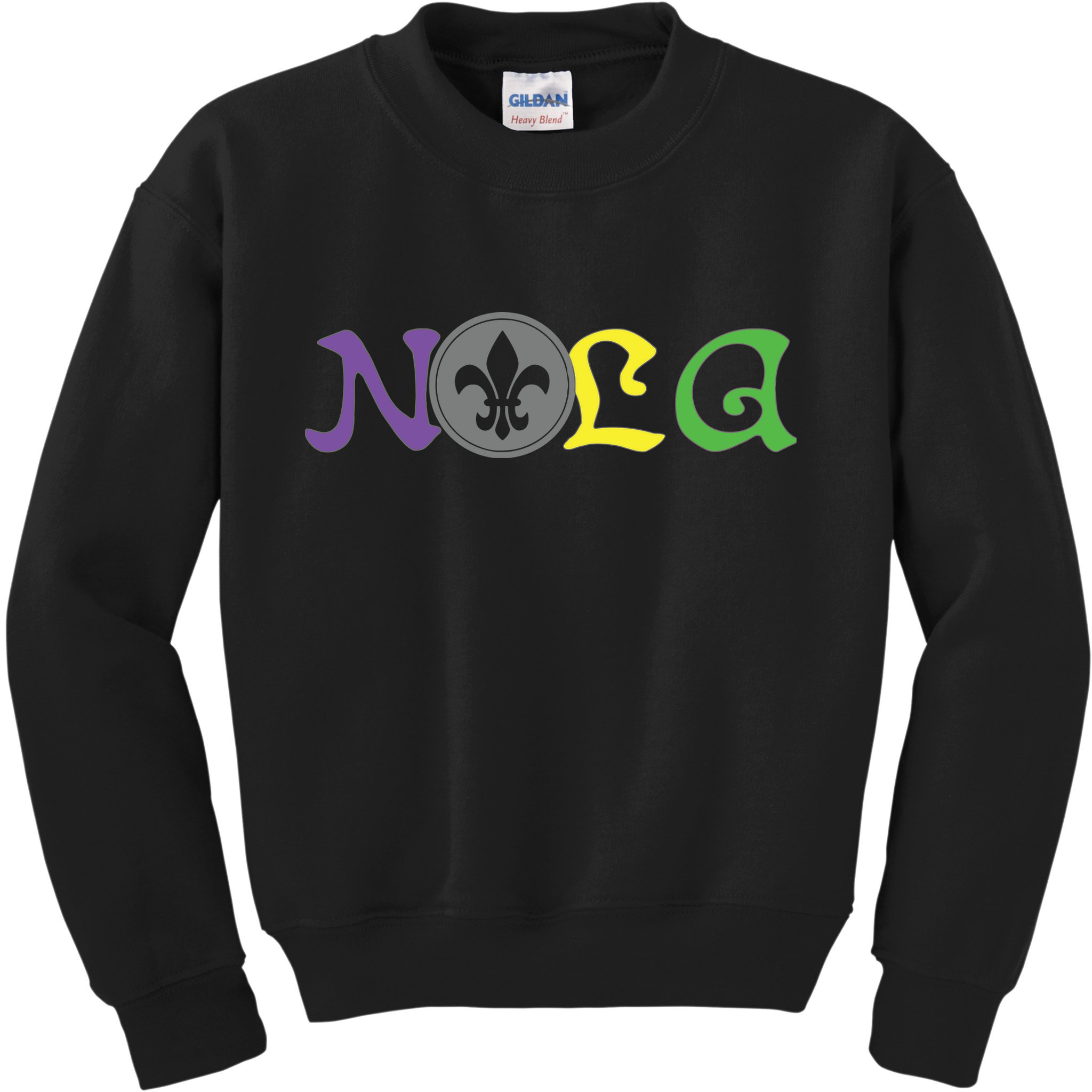Nola New Orleans Mardi Gras 504 Kids Sweatshirt