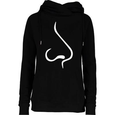 Nose Womens Funnel Neck Pullover Hood