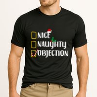 Nice Naughty Objection Christmas List Funny Performance Shirt