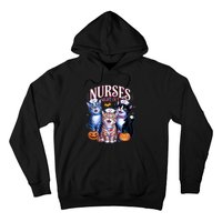 Nurses Night Out Halloween Cats Funny Nurse Costume Hoodie