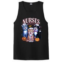 Nurses Night Out Halloween Cats Funny Nurse Costume PosiCharge Competitor Tank