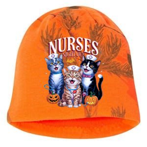 Nurses Night Out Halloween Cats Funny Nurse Costume Kati - Camo Knit Beanie