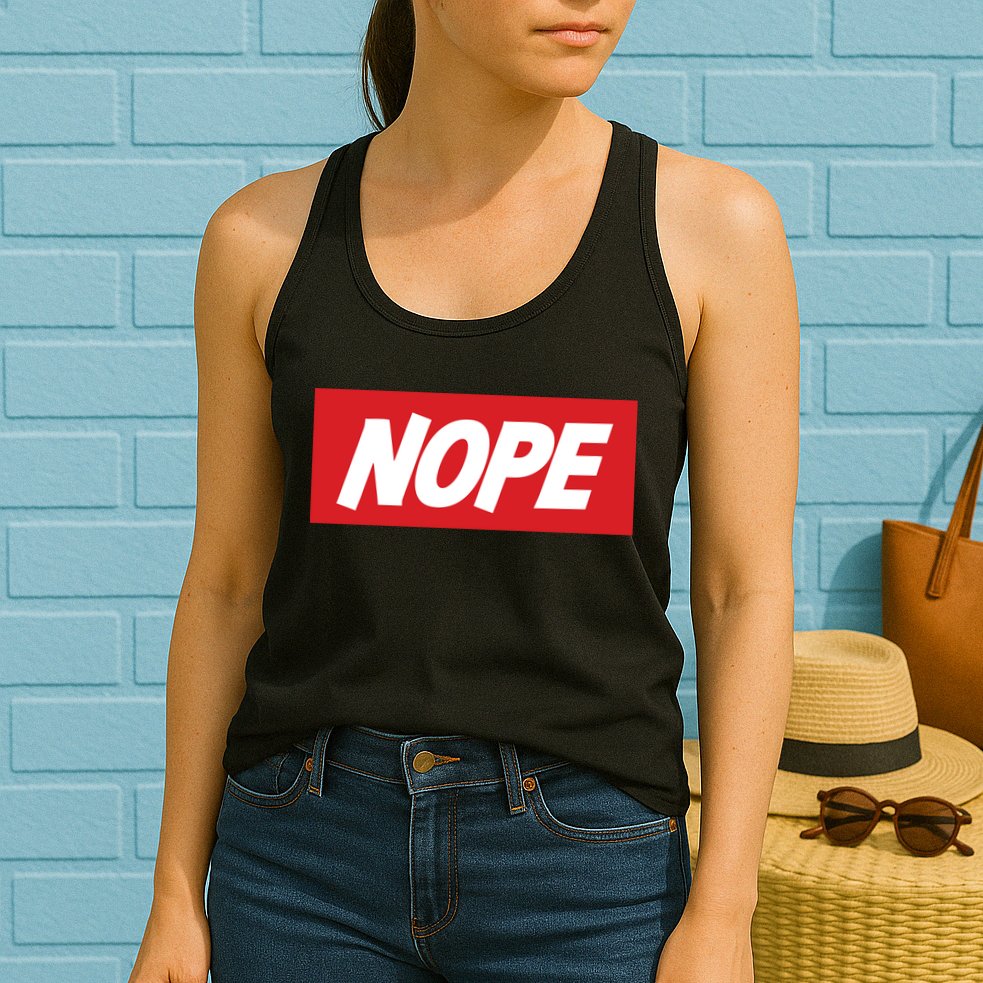 Nope! Womens Tank Top
