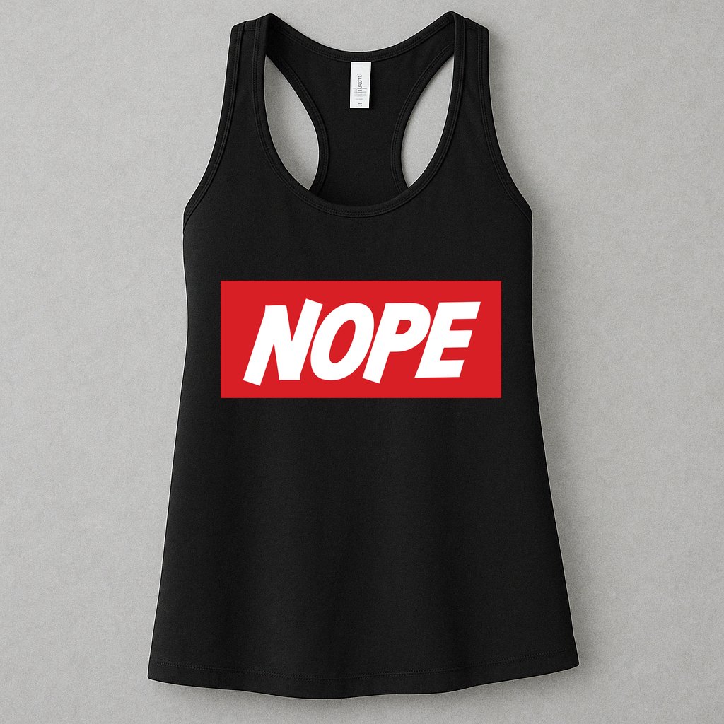 Nope! Womens Tank Top