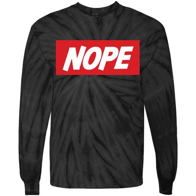 Nope! Tie-Dye Long Sleeve Shirt