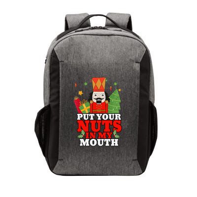 Naughty Nutcracker Put Your Nuts In My Mouth Christmas Funny Vector Backpack