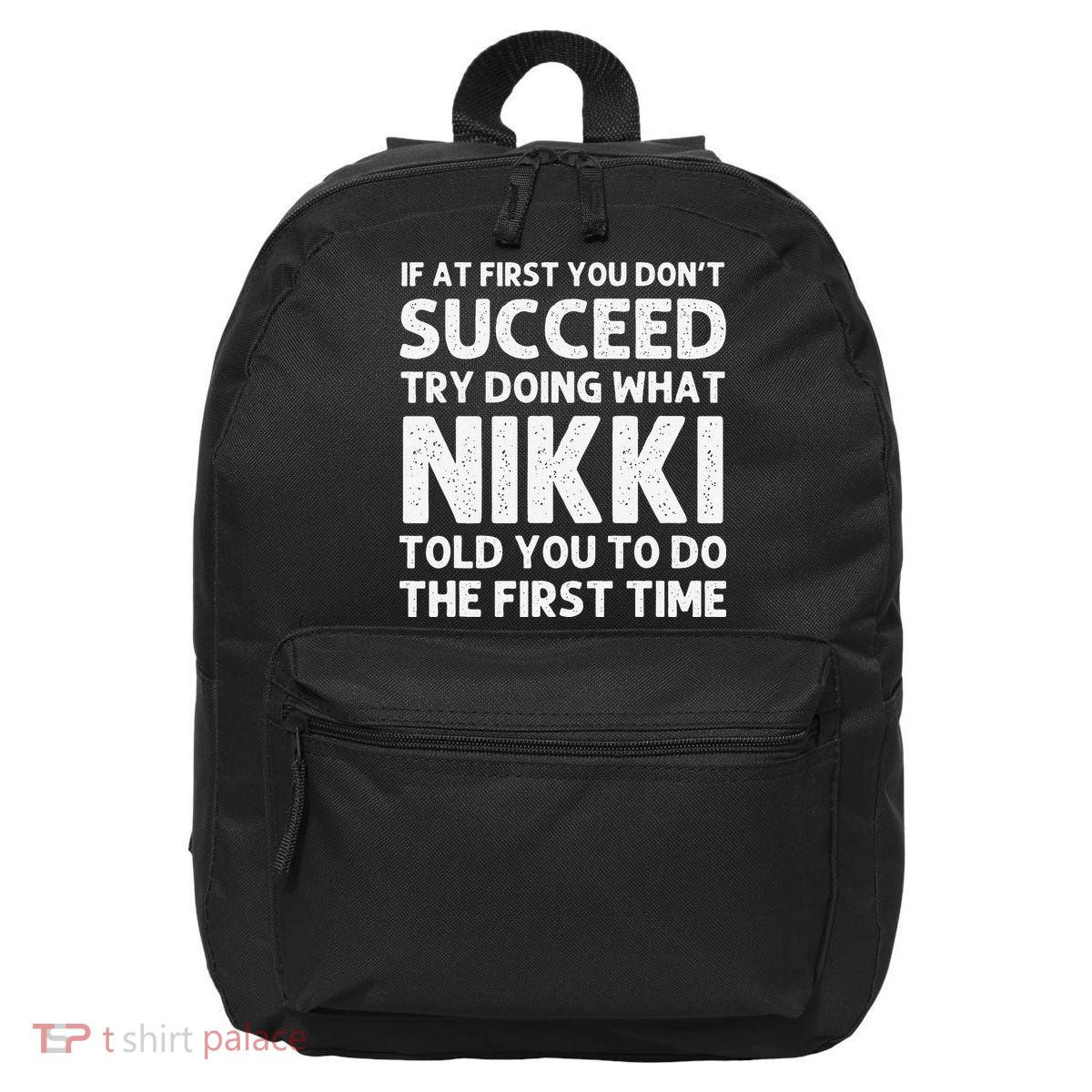 NIKKI Name Personalized Birthday Funny Christmas Joke 16 in Basic Backpack