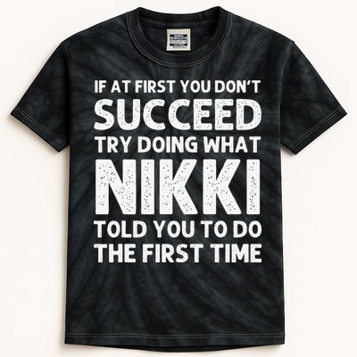 NIKKI Name Personalized Birthday Funny Christmas Joke Kids Tie-Dye T-Shirt