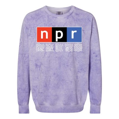 NPR National Public Radio Colorblast Crewneck Sweatshirt