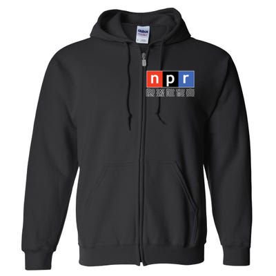 NPR National Public Radio Full Zip Hoodie