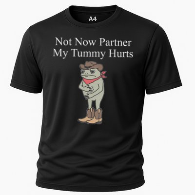 Not Now Partner My Tummy Hurts Cooling Performance Crew T-Shirt