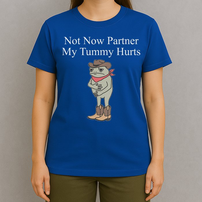 Not Now Partner My Tummy Hurts T-Shirt