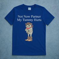 Not Now Partner My Tummy Hurts T-Shirt