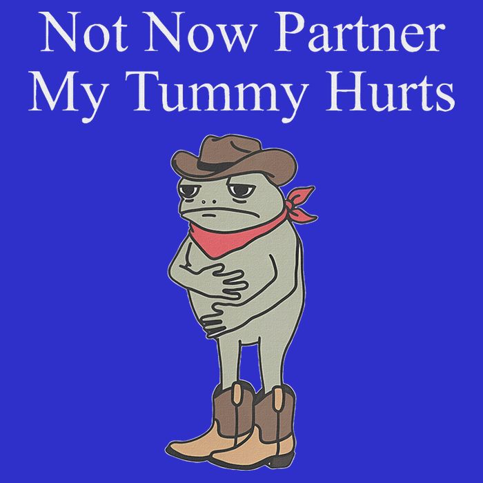 Not Now Partner My Tummy Hurts 16 in Basic Backpack