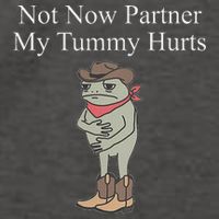 Not Now Partner My Tummy Hurts Vector Backpack