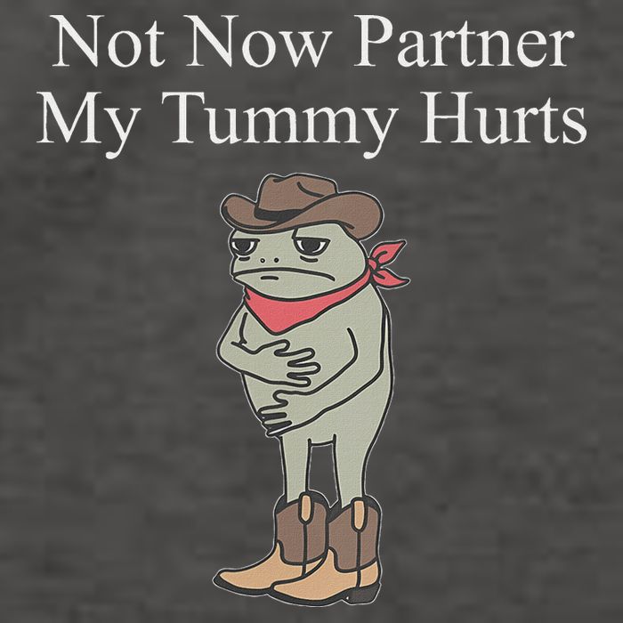 Not Now Partner My Tummy Hurts Vector Backpack