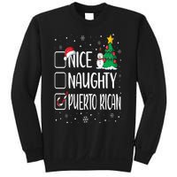 Nice Naughty Puerto Rican Christmas Puerto Rico Heritage Sweatshirt