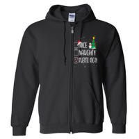 Nice Naughty Puerto Rican Christmas Puerto Rico Heritage Full Zip Hoodie