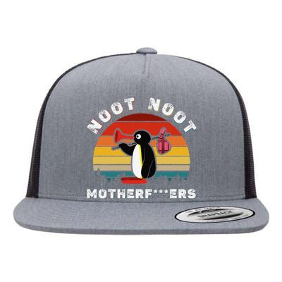 Noot Noot Pingu Flat Bill Trucker Hat