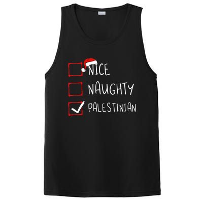 Nice Naughty Palestinian Christmas Palestine Heritage Roots Great Gift PosiCharge Competitor Tank