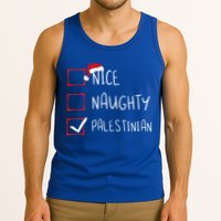 Nice Naughty Palestinian Christmas Palestine Heritage Roots Great Gift Tank Top