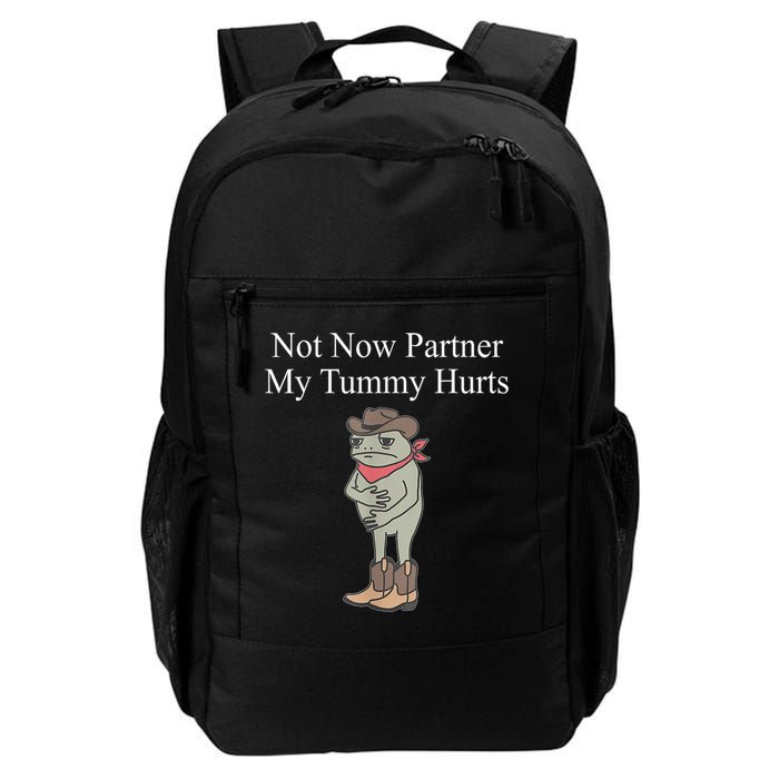 Not Now Partner My Tummy Hurts Design Backpack
