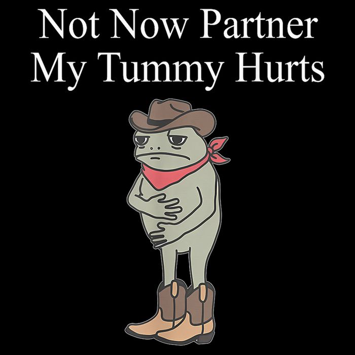 Not Now Partner My Tummy Hurts Design Backpack