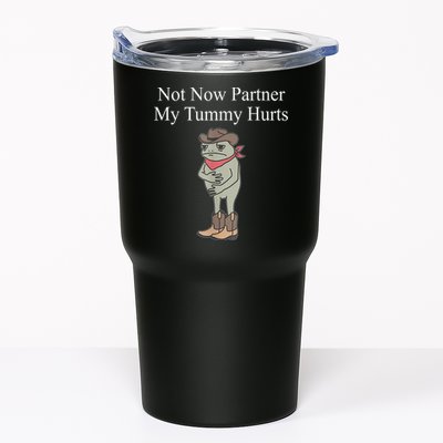 Not Now Partner My Tummy Hurts Design Tumbler