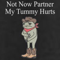 Not Now Partner My Tummy Hurts Design Tumbler