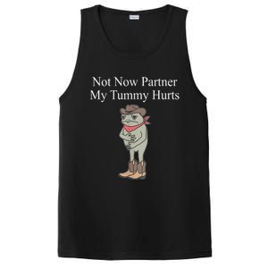 Not Now Partner My Tummy Hurts Design PosiCharge Competitor Tank