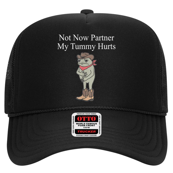 Not Now Partner My Tummy Hurts Design Hat