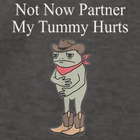 Not Now Partner My Tummy Hurts Design Vector Backpack