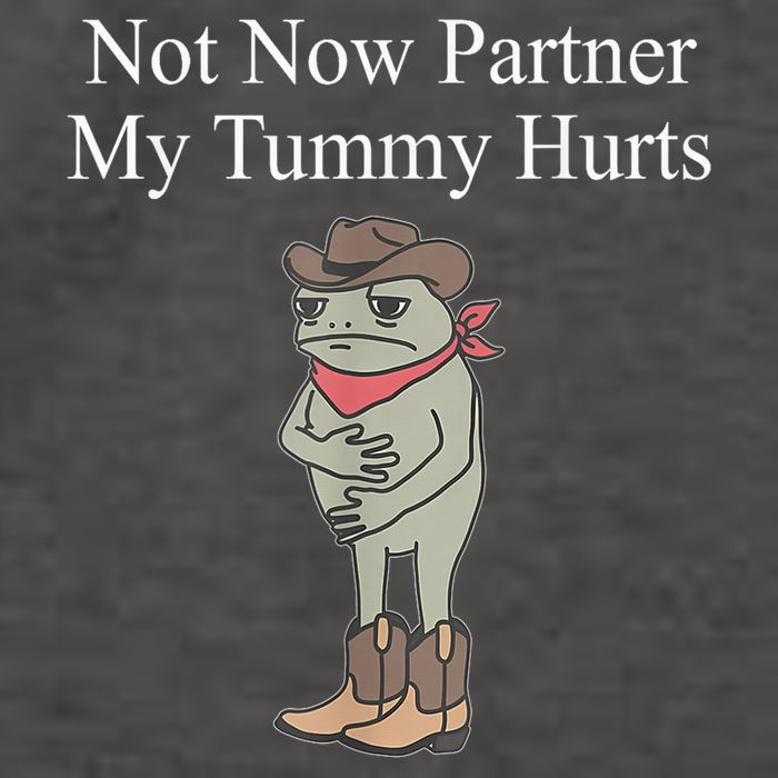 Not Now Partner My Tummy Hurts Design Vector Backpack