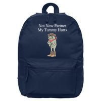 Not Now Partner My Tummy Hurts Design 16 in Basic Backpack
