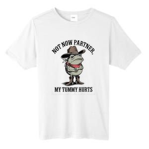 Not Now Partner My Tummy Hurts Design Tall Fusion ChromaSoft Performance T-Shirt