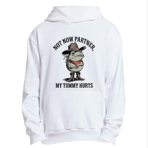 Not Now Partner My Tummy Hurts Design Urban Pullover Hoodie