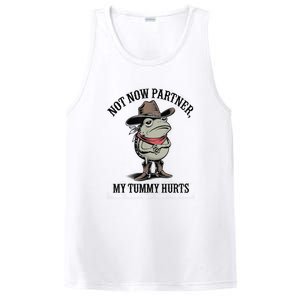 Not Now Partner My Tummy Hurts Design PosiCharge Competitor Tank