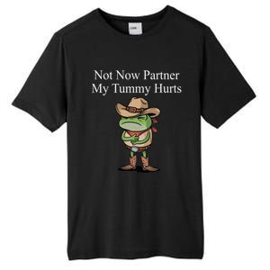 Not Now Partner My Tummy Hurts Design Tall Fusion ChromaSoft Performance T-Shirt