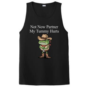 Not Now Partner My Tummy Hurts Design PosiCharge Competitor Tank