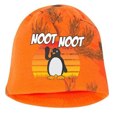 Noot Noot Penguin Vintage Gift For Men Women Kati - Camo Knit Beanie