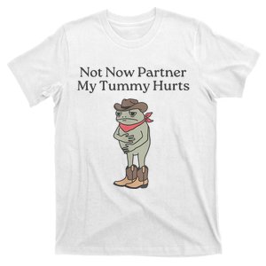 Not Now Partner My Tummy Hurts T-Shirt